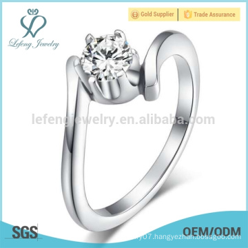 Silver estate wedding diamond rings,stackable rings silver jewelry